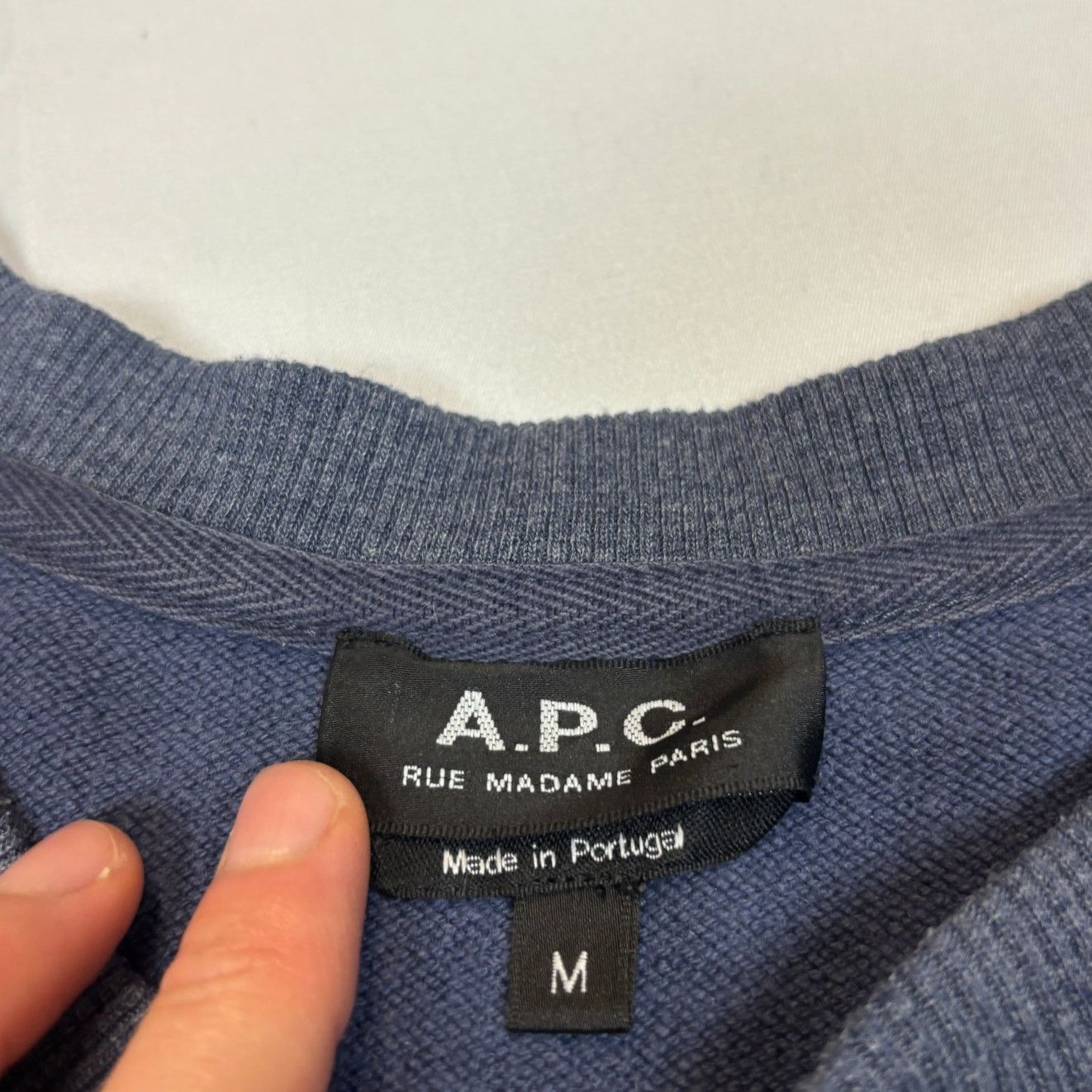 A.P.C. A.P.C. Rue Madame Paris Crewneck Pullover Sweatshirt Men's M Size US M / EU 48-50 / 2 - 4 Thumbnail