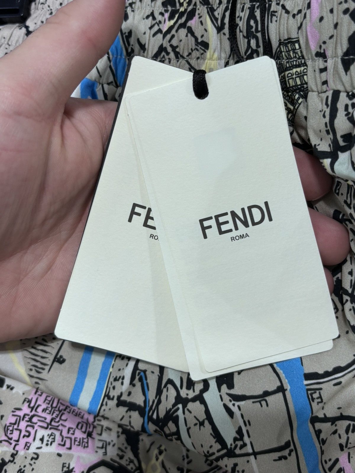 Fendi FENDI Abstract Map Print Bermuda Shorts Size US 34 / EU 50 - 5 Thumbnail