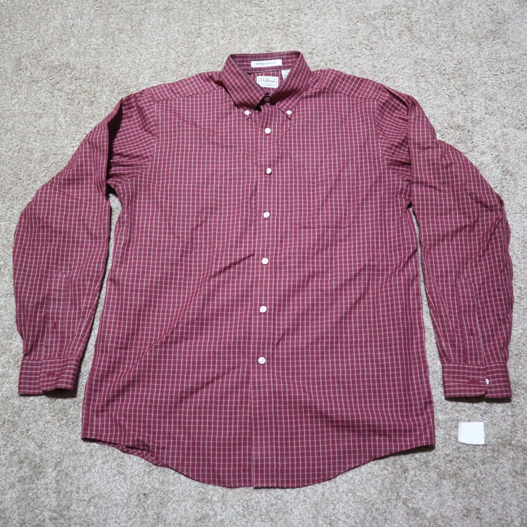 Vintage VINTAGE L.L. Bean Shirt Plaid Button-Up Mens 15.5 35 Red Check-Pattern Casual Size US M / EU 48-50 / 2 - 2 Thumbnail