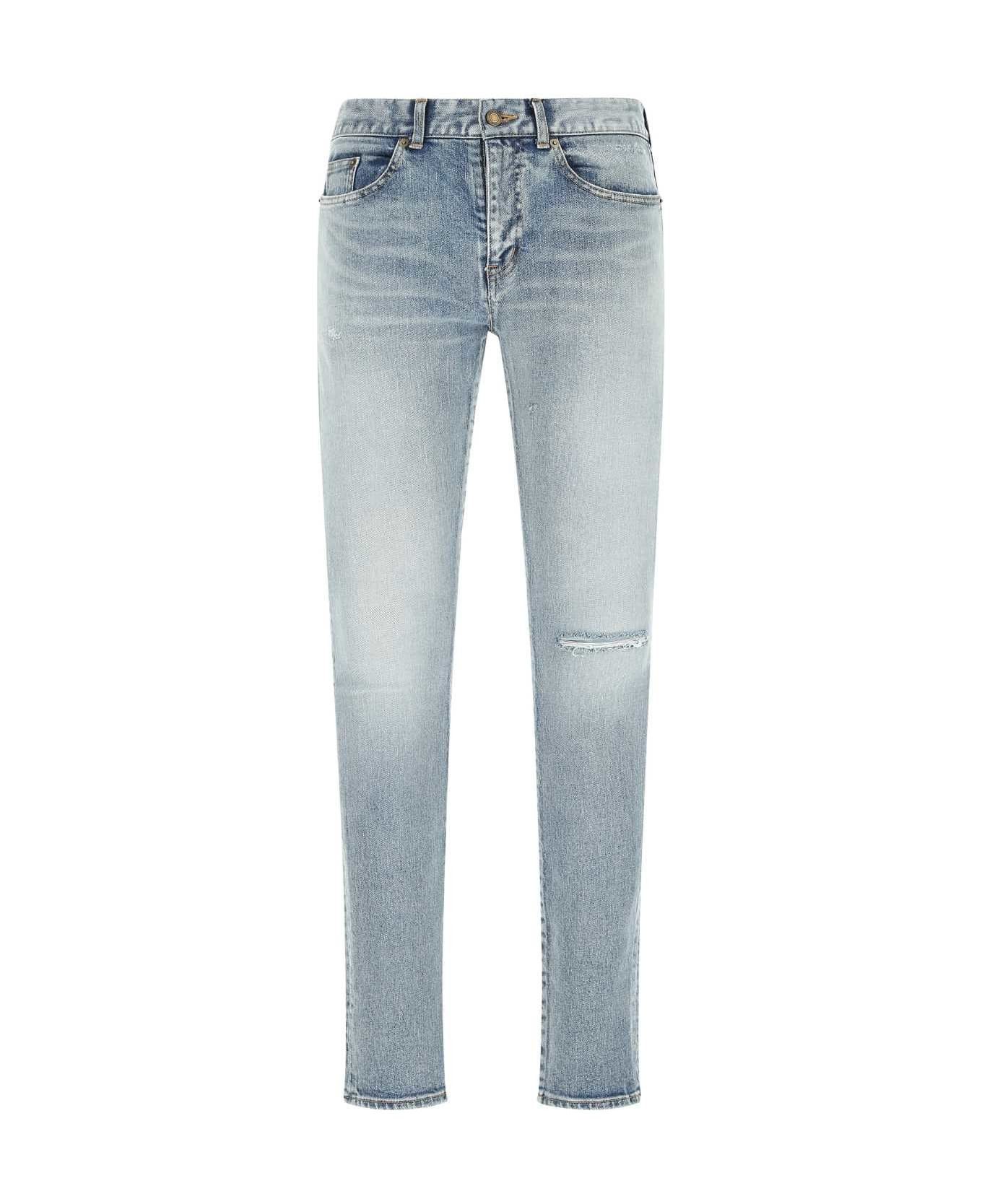 Saint Laurent Paris skinny-fit jeans in santa monica blue denim Size US 29 - 1 Thumbnail