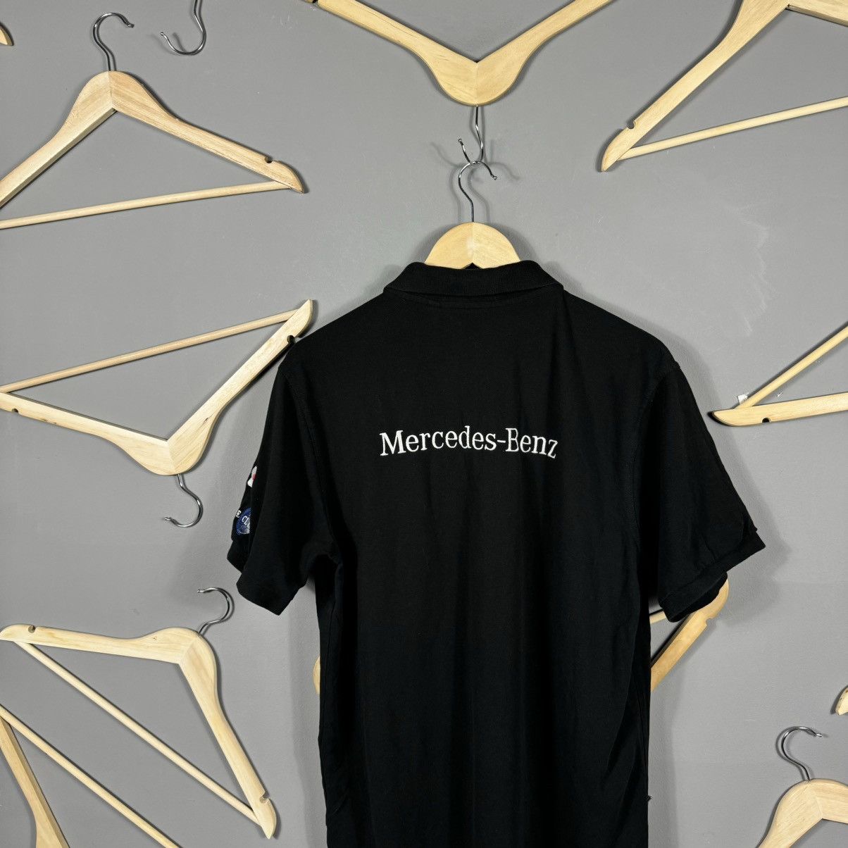 Mercedes-Benz × Vintage Vintage Mercedes Benz AMG Polo T-shirt Size US XL / EU 56 / 4 - 5 Thumbnail