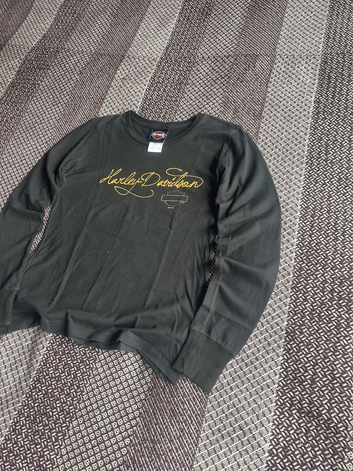 Harley Davidson × Vintage Vintage Harley Davidson LSleeve T-shirt 2011 H-D Women SZ XS Size XS / US 0-2 / IT 36-38 - 2 Thumbnail