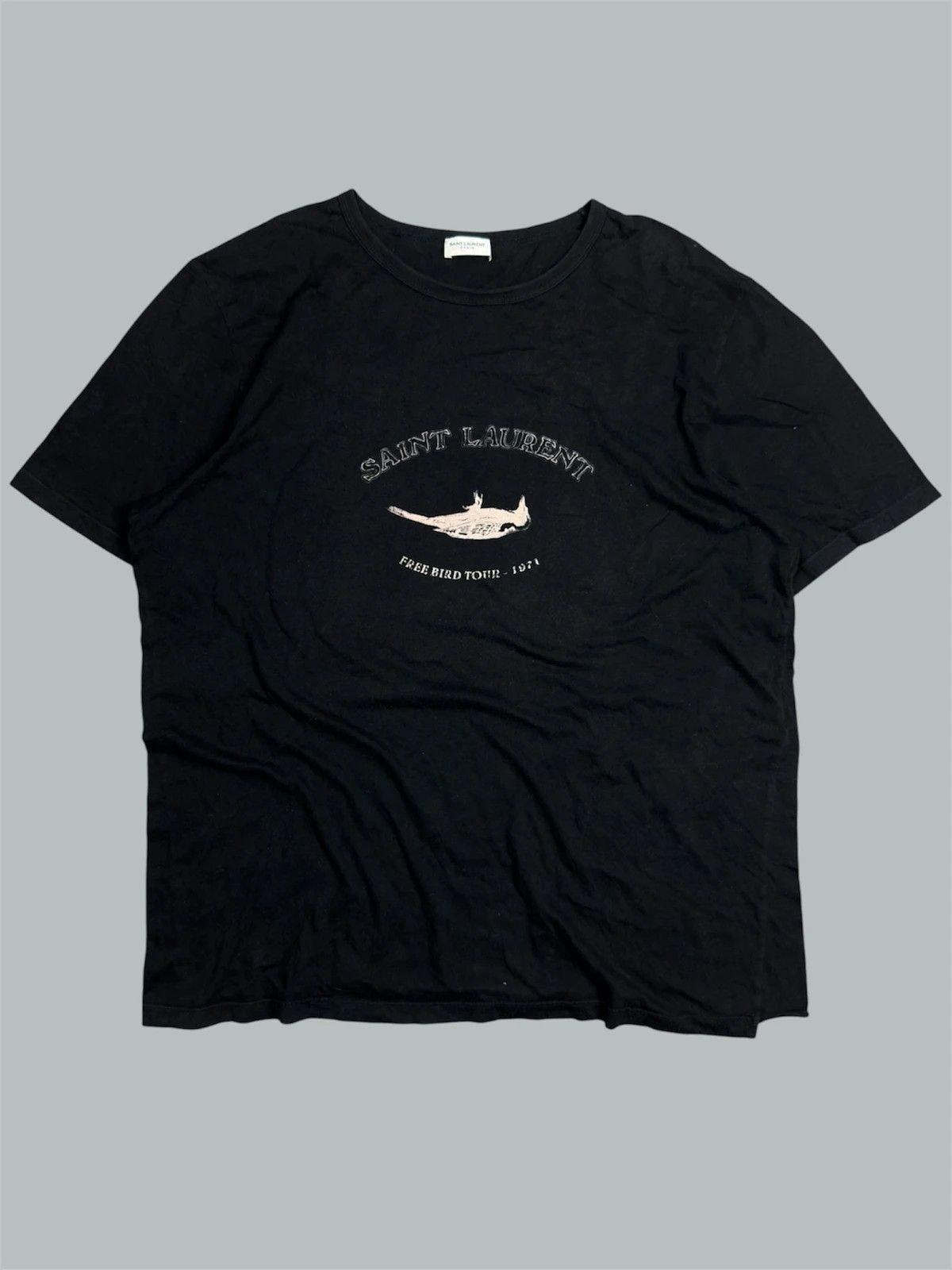 Saint Laurent Paris archive T-shirt Free Bird Tour 1971