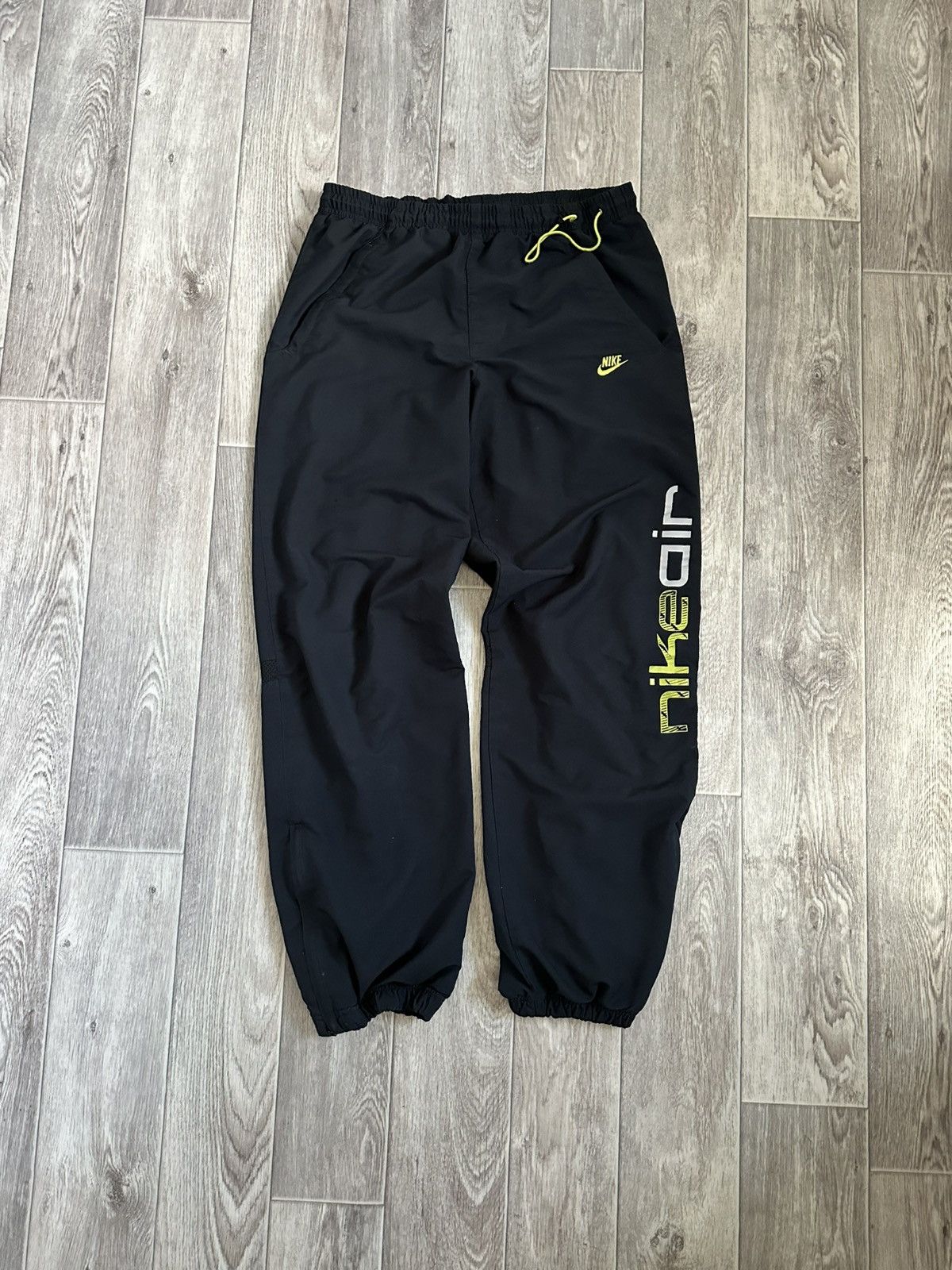 Nike × Vintage Nike Vintage 00s Air Max Drill Y2K Nylon Baggy Pants S size Size US 31 - 3 Thumbnail