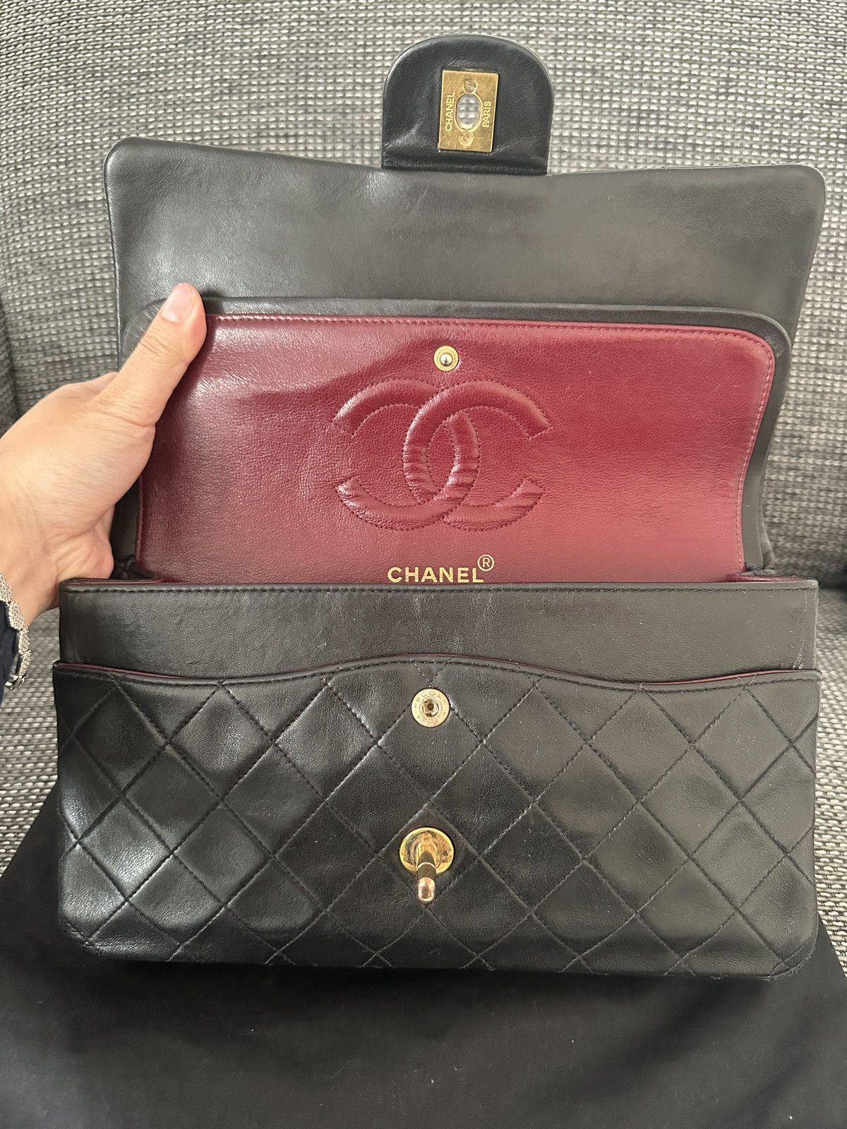 Chanel Vintage Classic Double flap medium Size ONE SIZE - 9 Thumbnail