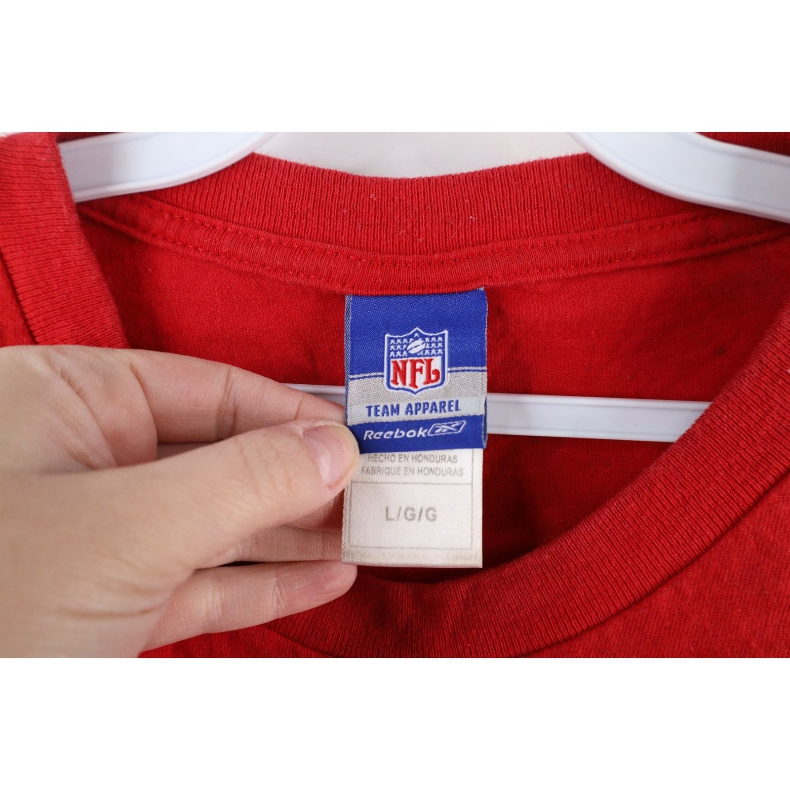 Reebok Vintage Y2K 2004 Reebok New England Patriots T-Shirt Size US L / EU 52-54 / 3 - 10 Thumbnail