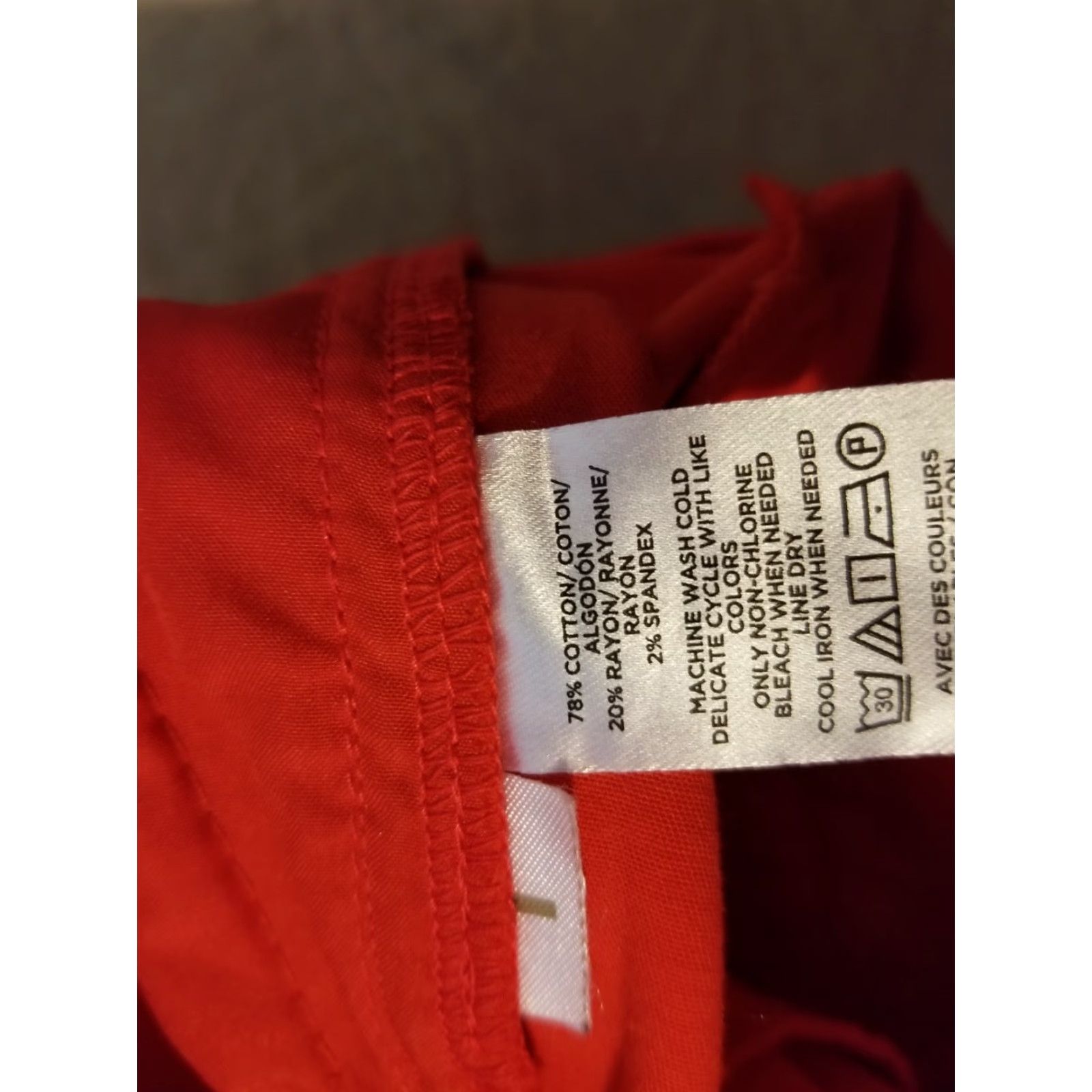 Ann Taylor Womens Ann Taylor Pants Khaki Orange Chino Flat Front Cotton 2 Dress Slacks Trousers Collection Womens Size 26" / US 2 / IT 38 - 5 Thumbnail
