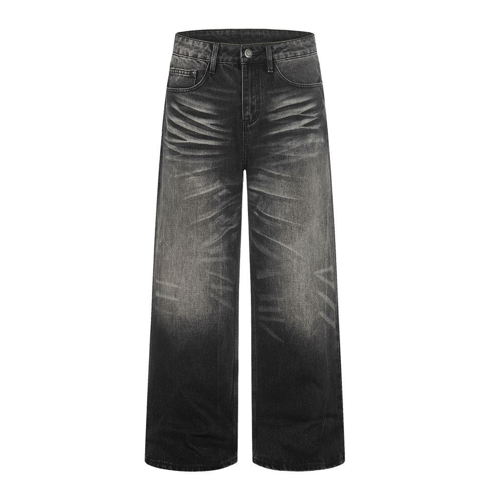 Vintage Men's Retro Punk Distressed Ombré Wide-Leg Jeans Size US 32 / EU 48 - 1 Thumbnail