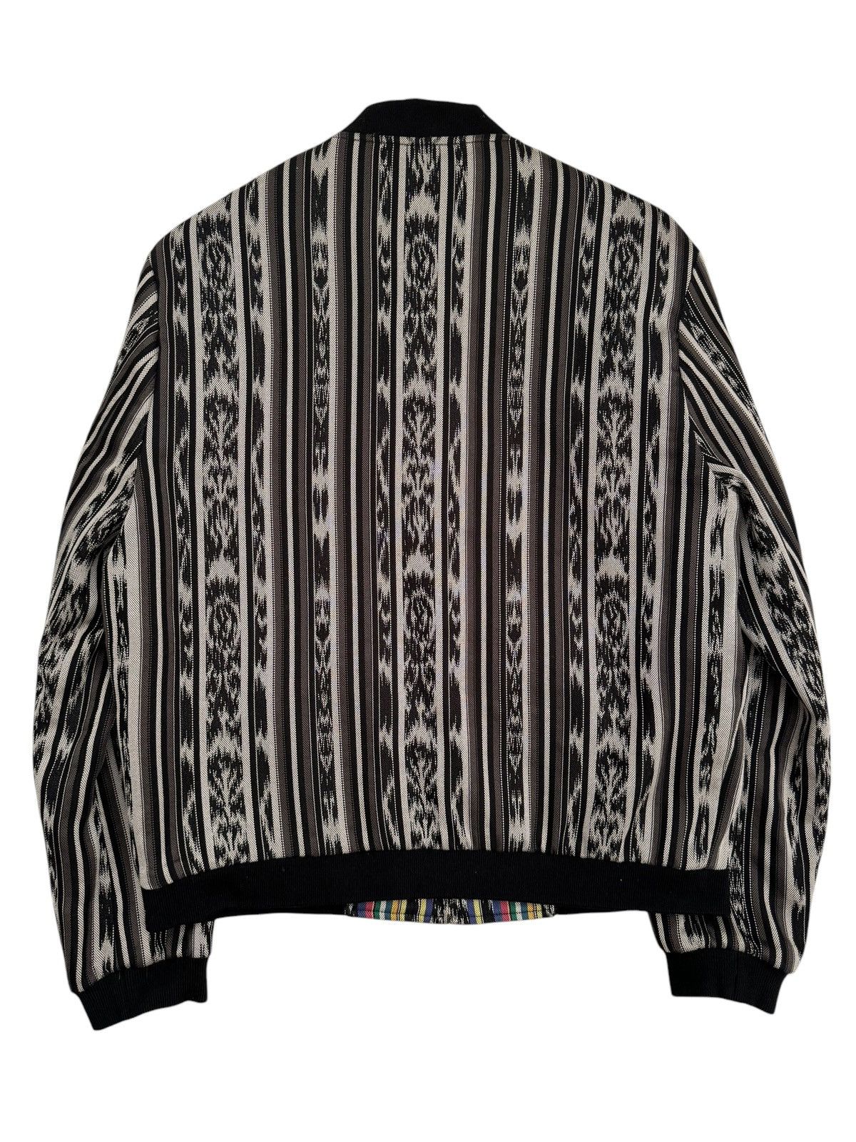 Saint Laurent Paris 2017 Reversible Ikat Pattern Teddy Bomber Size US M / EU 48-50 / 2 - 2 Thumbnail