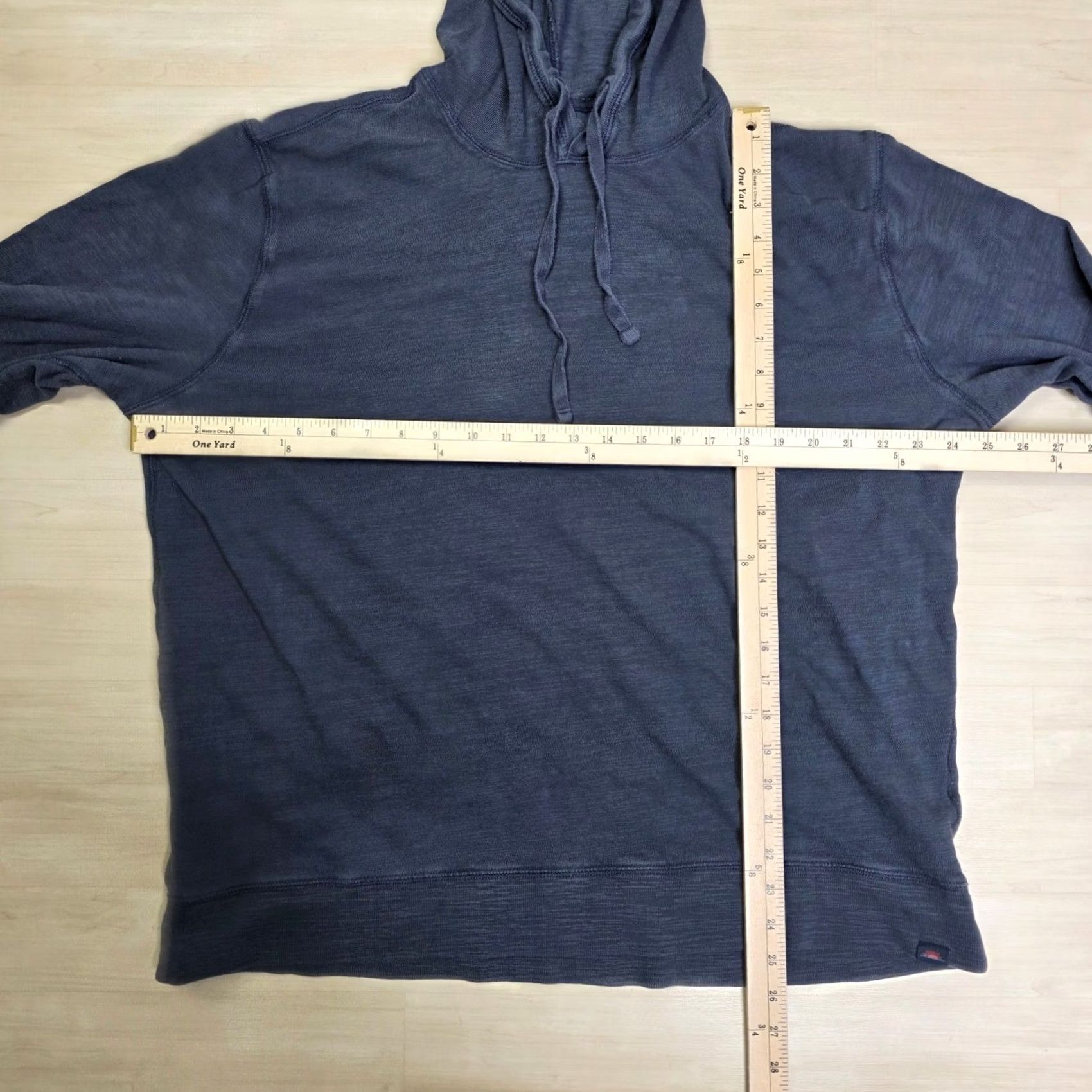 Faherty Faherty Hoodie Gray Pullover Lightweight Organic Cotton Men's XXL Pullover Hooded Sweatshirt Crew Neck Knit Logo Striped? Size US XXL / EU 58 / 5 - 4 Thumbnail