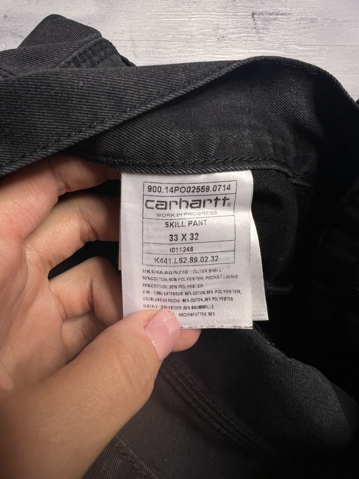 Carhartt Vintage Denim Pants Carhartt Work in Progress Skill Pant Size US 33 - 8 Thumbnail