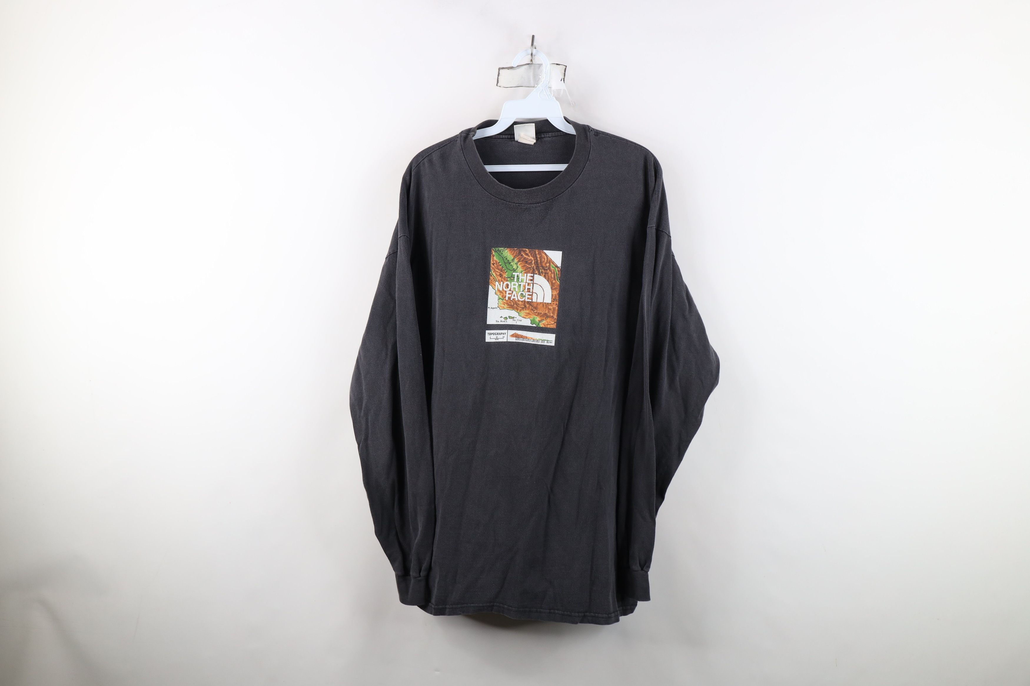 The North Face Vintage 90s The North Face Map Long Sleeve T-Shirt Size US XL / EU 56 / 4 - 1 Thumbnail
