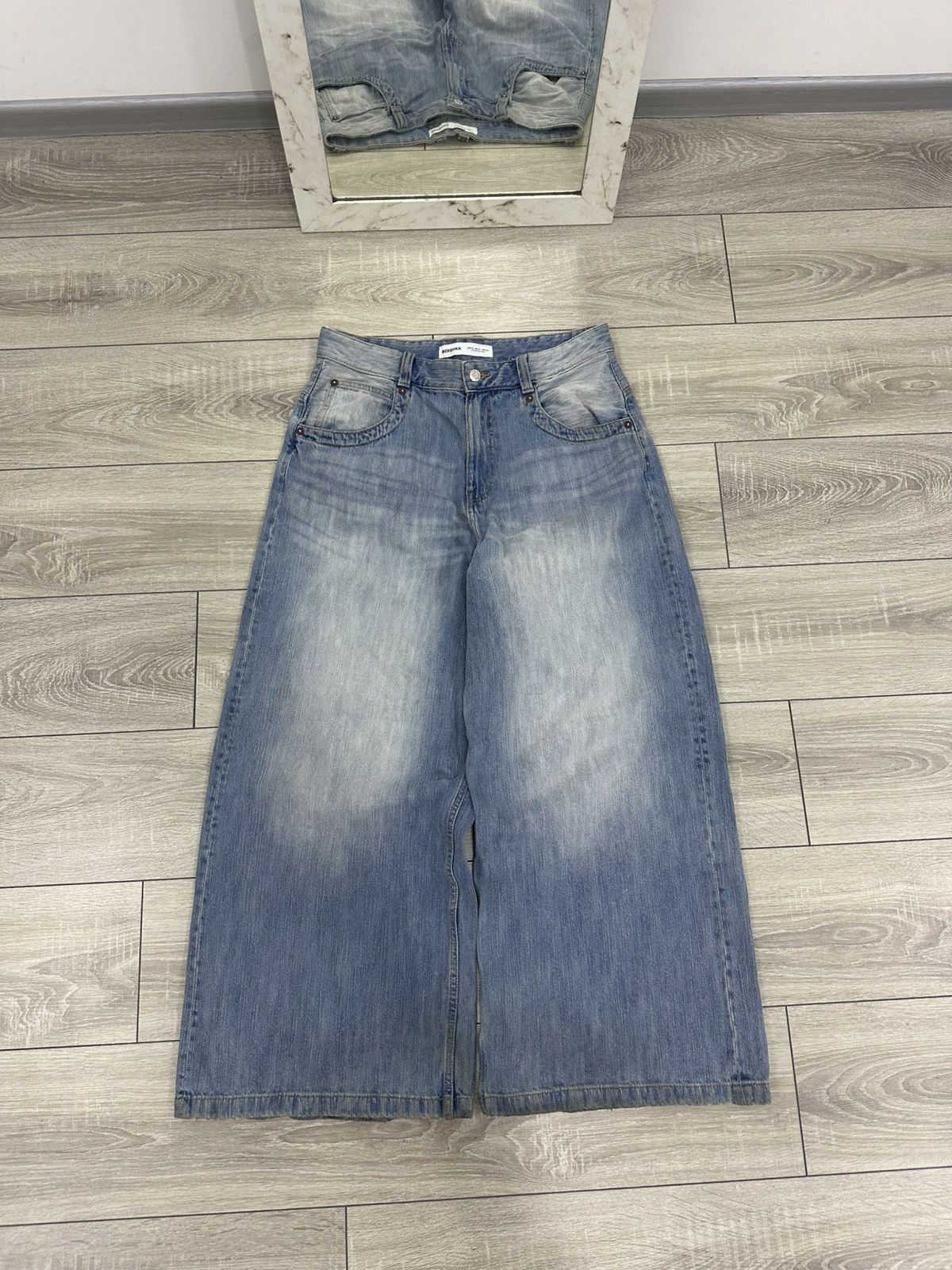 Japanese Brand Baggy Wide Y2K Jnco Style Jeans Japanese Style Size US 32 / EU 48 - 3 Thumbnail