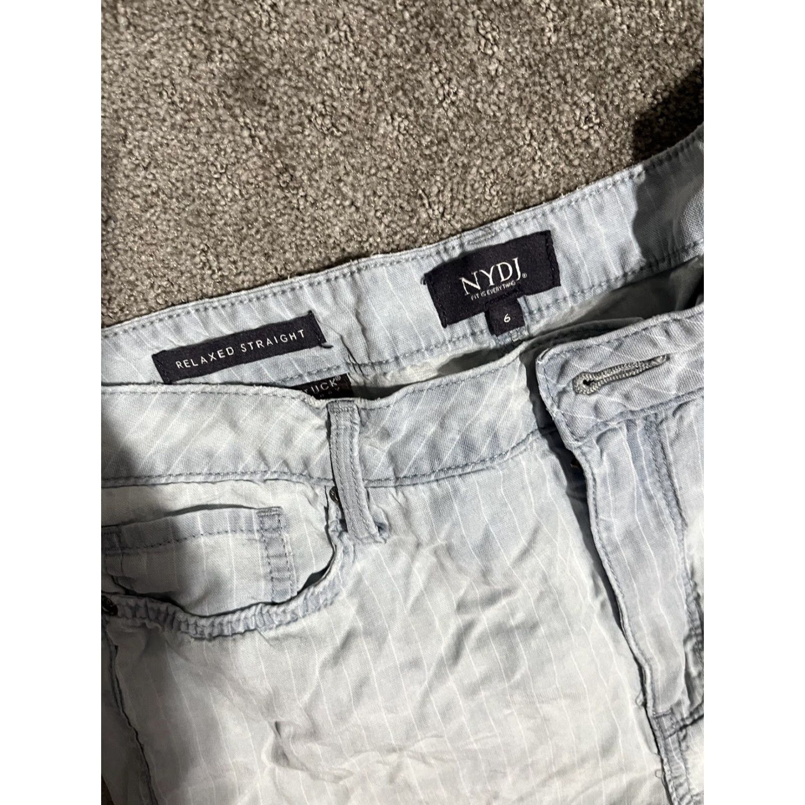 NYDJ Not Your Daughter's Jeans NYDJ Size 6 Lift Tuck Lyocell Stretch Pants Blue Jeans Women's Regular 6 Blue Lyocell Stretch Vintage No Size 28" / US 6 / IT 42 - 5 Thumbnail