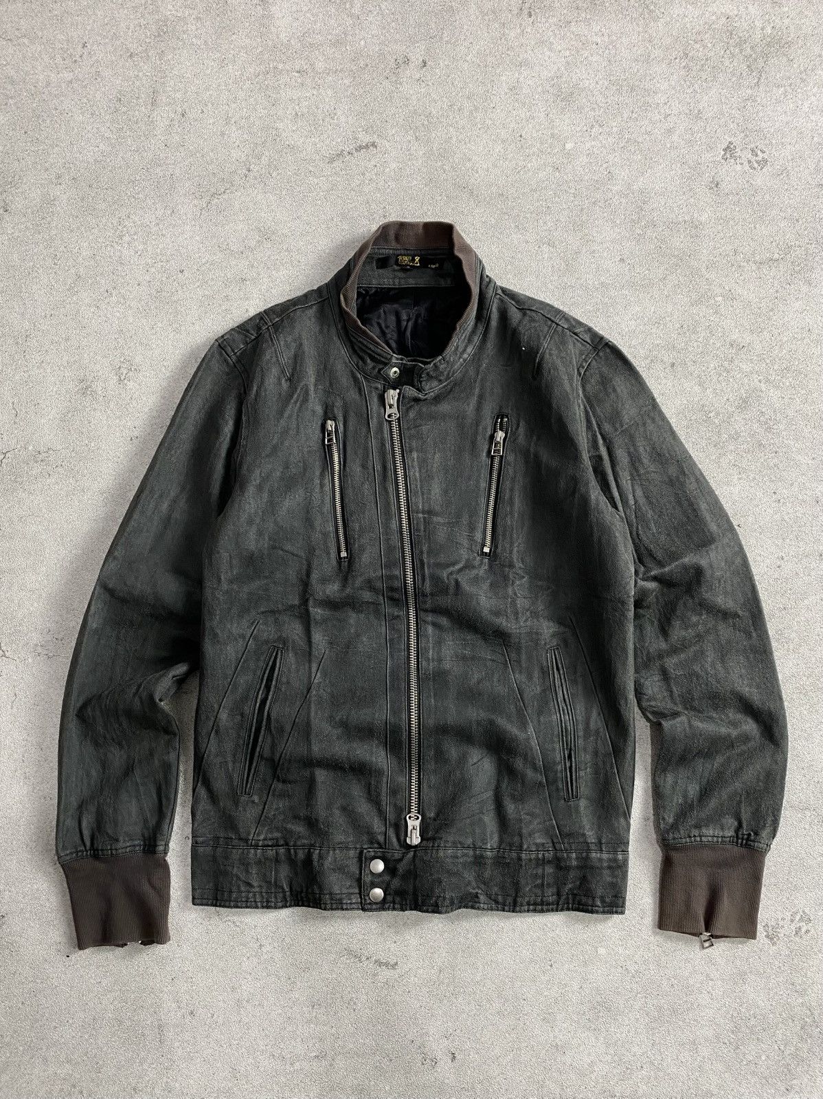 If Six Was Nine 2000s Rick Owens Style Double Zipper Biker jacket Size US M / EU 48-50 / 2 - 2 Thumbnail