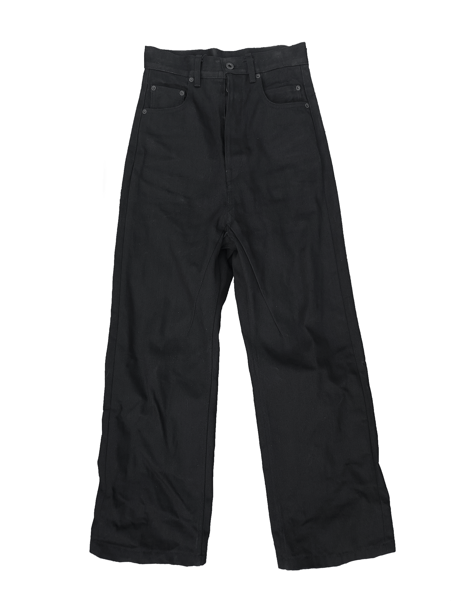 image of Rick Owens x Rick Owens Drkshdw 16Oz Geth Denim Jeans in Black, Women's (Size 26)