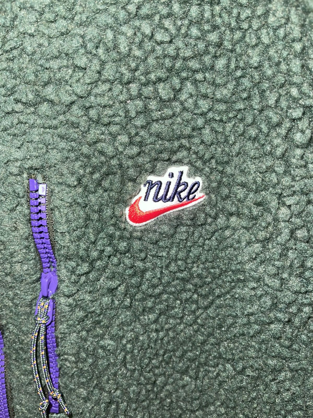 Nike Nike Green Fleece Vest Size US L / EU 52-54 / 3 - 3 Thumbnail
