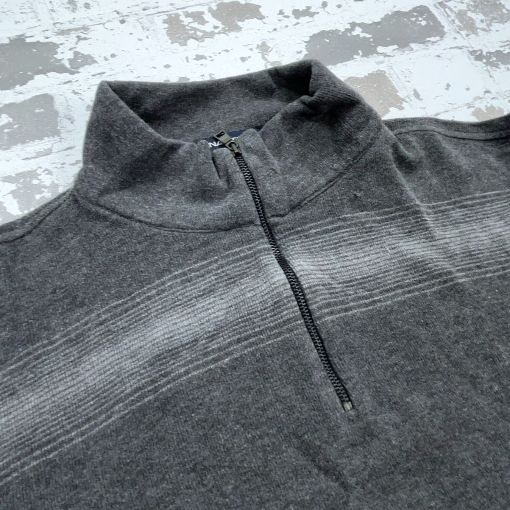 Nautica Nautica Sweater Men XL Gray Striped Knit Quarter Zip Pullover 1/4 Zip All Seasons Golf Brand Nautica Mens Sweater Gray Striped Knit Pullover XL Size US XL / EU 56 / 4 - 5 Thumbnail