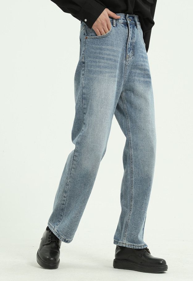 Japanese Brand Japanese retro men's loose straight leg jeans Size US 32 / EU 48 - 3 Thumbnail