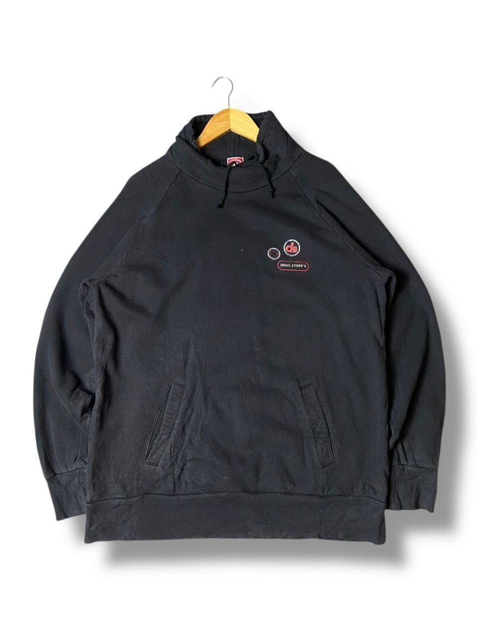 Japanese Brand × Vintage DRUGSTORE Brand Fleece Pullover Sweaters (130) Size US S / EU 44-46 / 1 - 1 Thumbnail