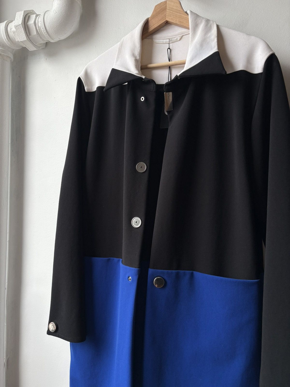 Raf Simons Raf Simons SS14 Tri-Color Athletic Long Coat Size US L / EU 52-54 / 3 - 3 Thumbnail