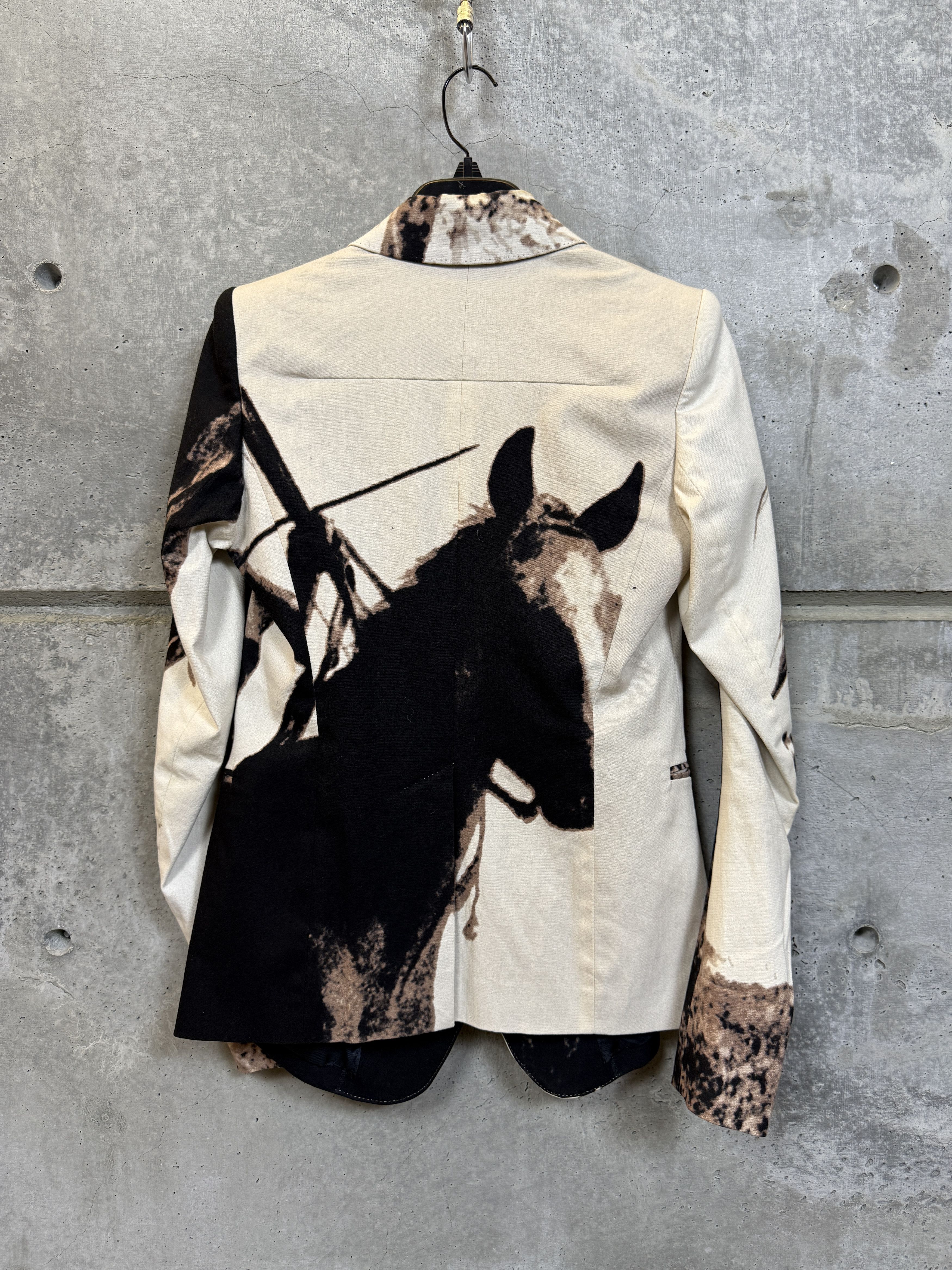 Le Grande Bleu (L.G.B.) Le Grande Bleu (L.G.B.) Bow Horse Print Graphic Blazer Size M / US 6-8 / IT 42-44 - 2 Thumbnail