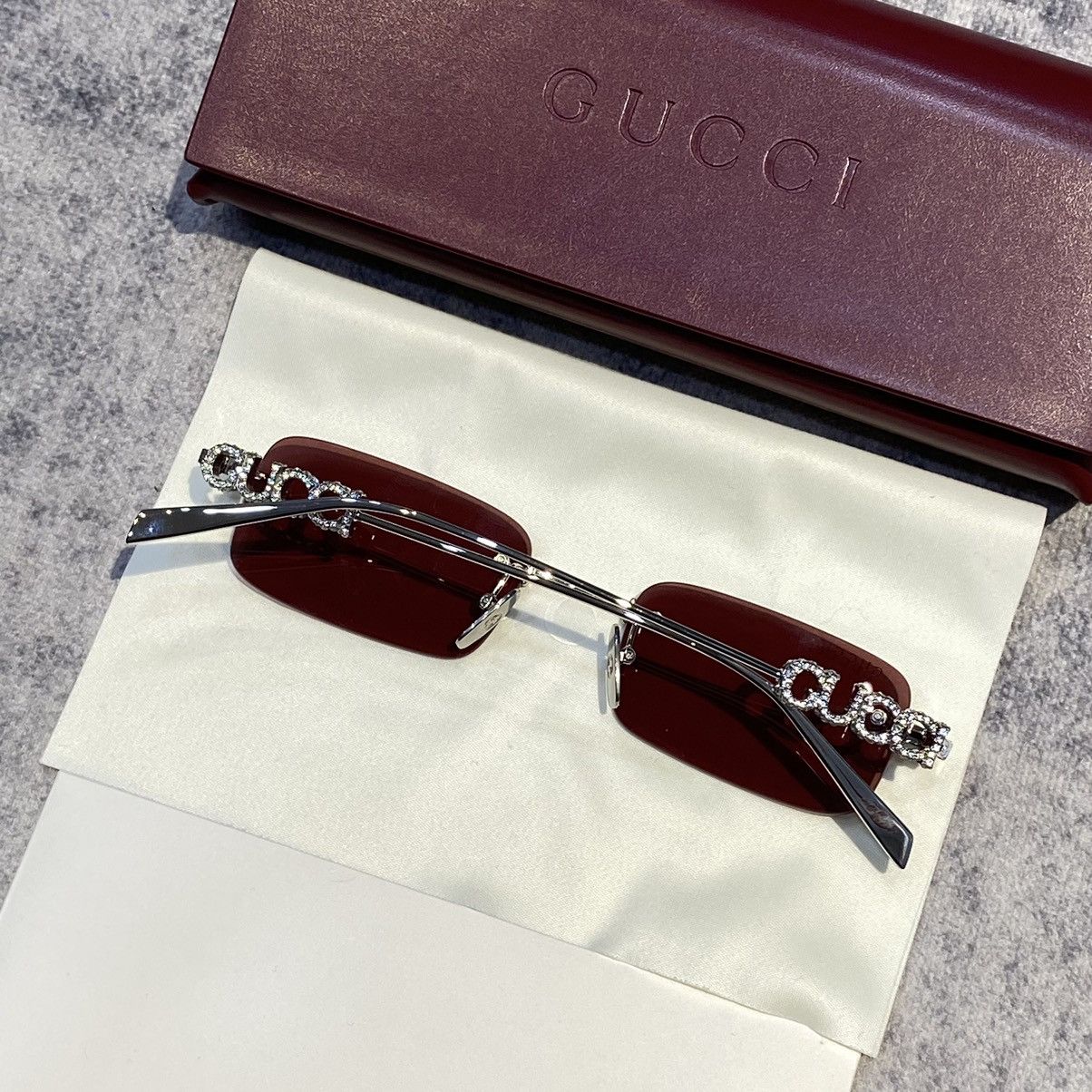 Gucci GUCCI GG1808S 004 SILVER RED Size ONE SIZE - 7 Thumbnail