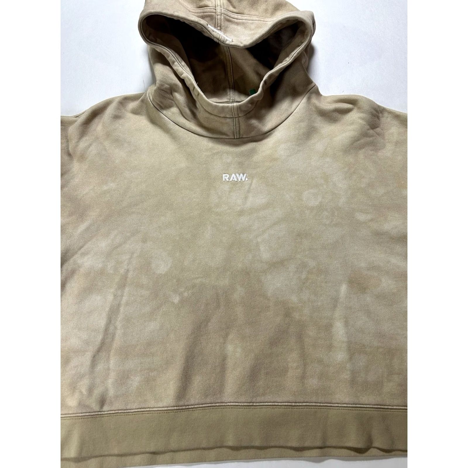 Vintage Womens Small Tan Jaden Smith G-Star RAW Cropped Graphic Hoodie Pullover Limited Size S / US 4 / IT 40 - 4 Thumbnail