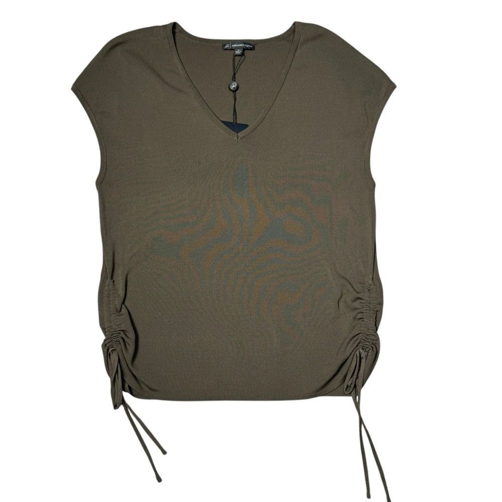 Adrianna Papell NWT New $89 Adrianna Papell Knit Fatigue V-Neck Cap Sleeve Size M / US 6-8 / IT 42-44 - 2 Thumbnail