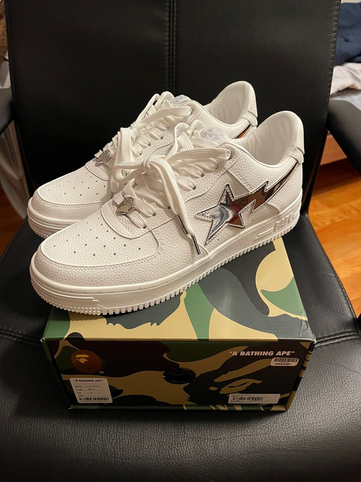 Pre-owned Bape Goat  Sta M2 Shoes In White