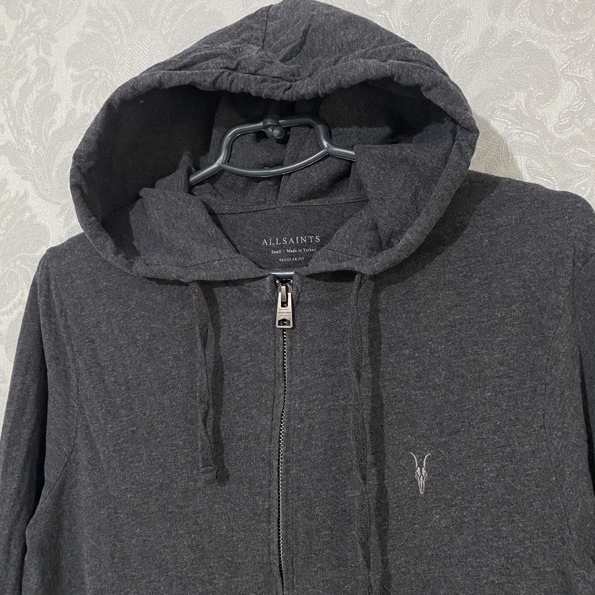 Allsaints Allsaints Luxury Zip Hoodie Grey Small Logo Y2K Japan Style Size US S / EU 44-46 / 1 - 6 Thumbnail