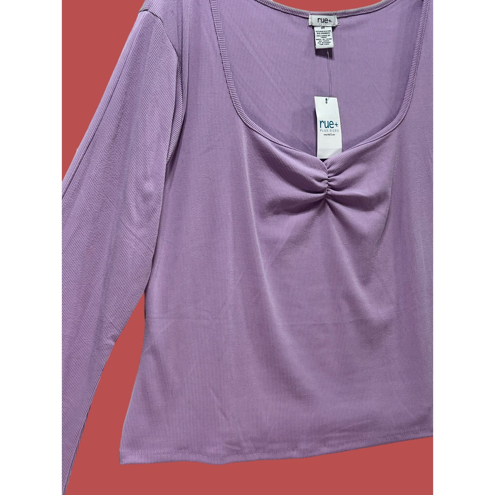 Other Rue + - Women's Sweetheart Neck Long Flare Sleeve Stretch Ca Size XXL / US 16-18 / IT 52-54 - 12 Thumbnail