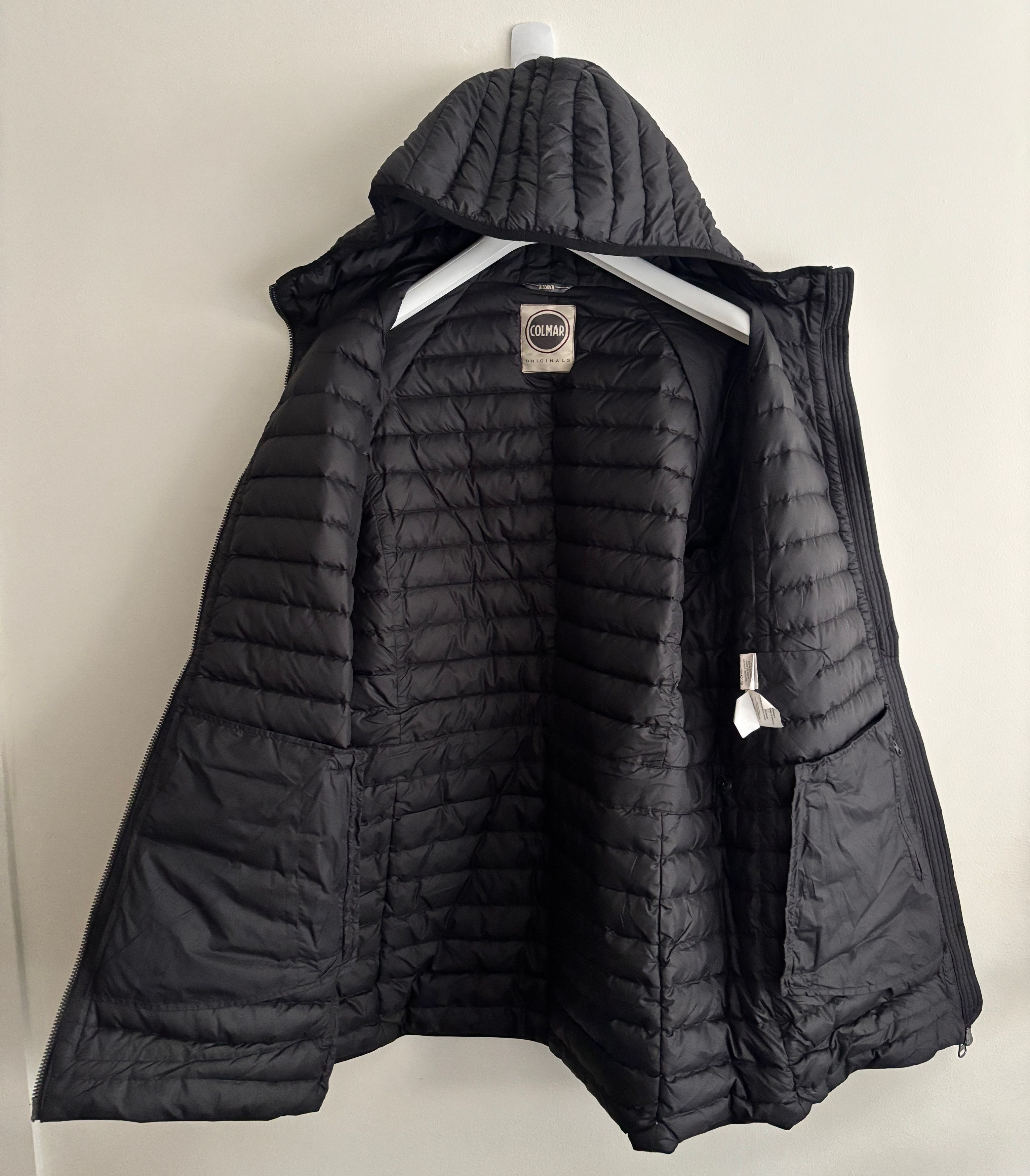 Colmar $745 Black Mixed Media Long Down Puffer Jacket/ Parka Large Size US L / EU 52-54 / 3 - 13 Thumbnail