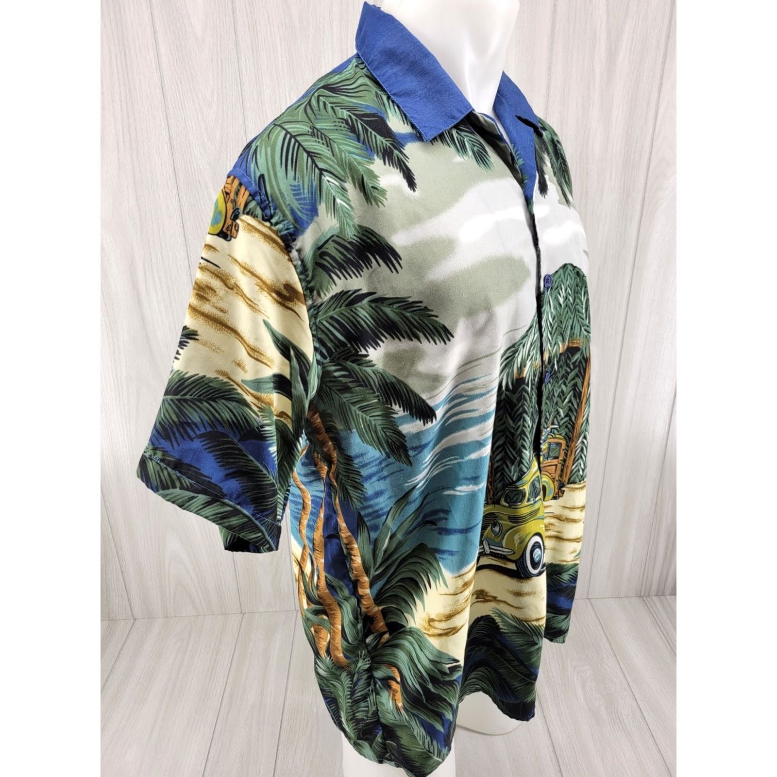 Vintage Ferugini Hawaii Surf Shirt Mens XL Woodie Palm Tree Beach Button-Up Hawaiian Party Casual Size US XL / EU 56 / 4 - 6 Thumbnail
