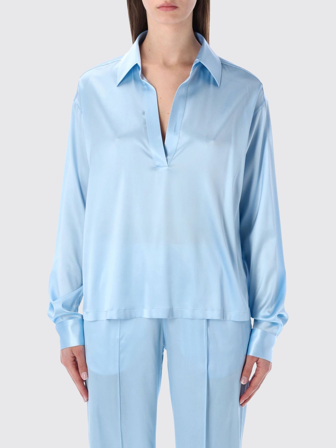 Tom Ford Tom Ford Shirt Woman Sky Blue Size S / US 4 / IT 40 - 1 Thumbnail