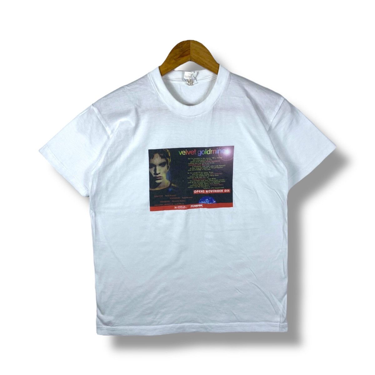 Vintage 90's VELVET GOLDMINE Movie Promo Tee Shirt Small