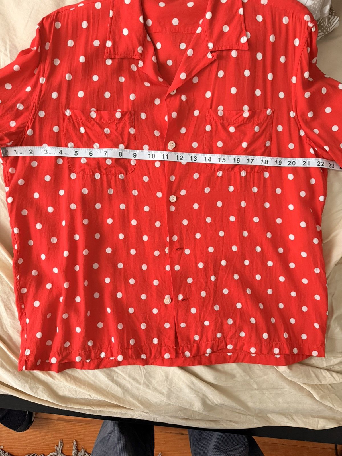 Saint Laurent Paris Saint Laurent Red Polka Dot Shirt Hedi Slimane sz39 Size US M / EU 48-50 / 2 - 5 Thumbnail