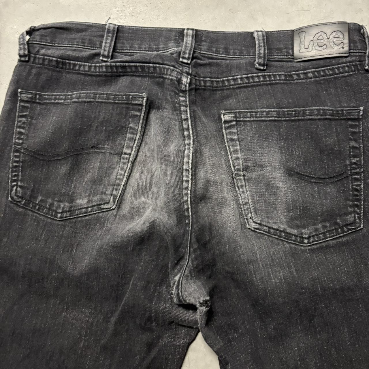 Japanese Brand × Vintage Crazy Vintage Y2K/2000s Grunge Faded Black Denim Jeans! Size US 34 / EU 50 - 7 Thumbnail