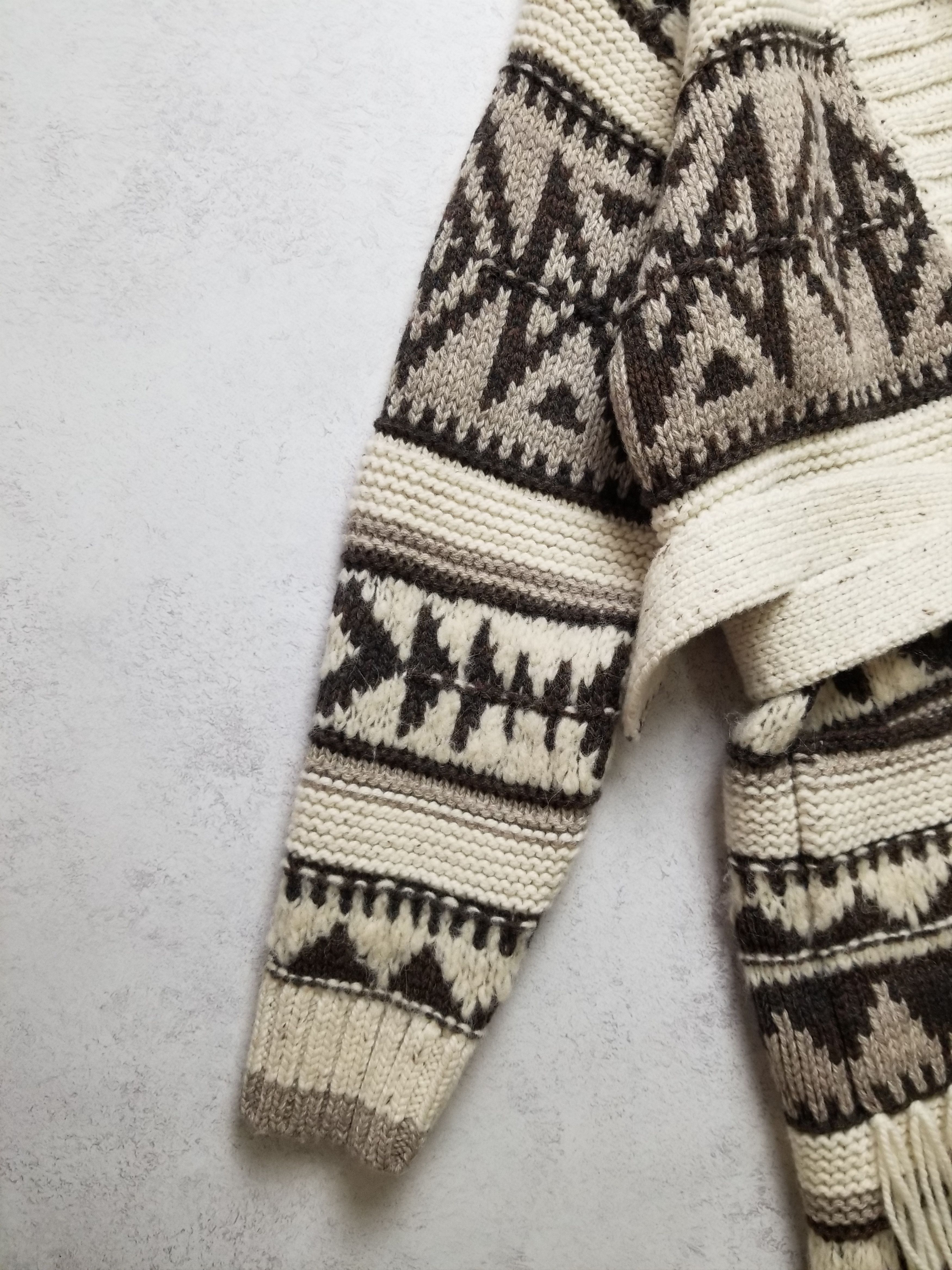 Polo Ralph Lauren New Polo Ralph Lauren Fringe-Trim Shawl Wool Cardigan Size L / US 10 / IT 46 - 10 Thumbnail