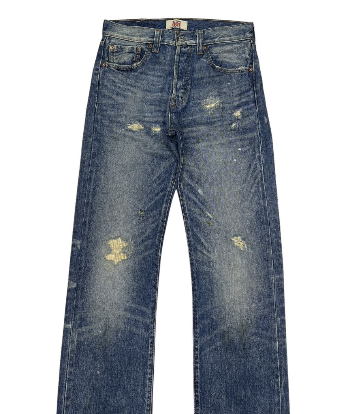Japanese Brand × Levi's × Vintage VINTAGE LEVIS 501 BUTTON FLY STRAIGHT LEG DENIM JEANS Size US 28 / EU 44 - 4 Thumbnail