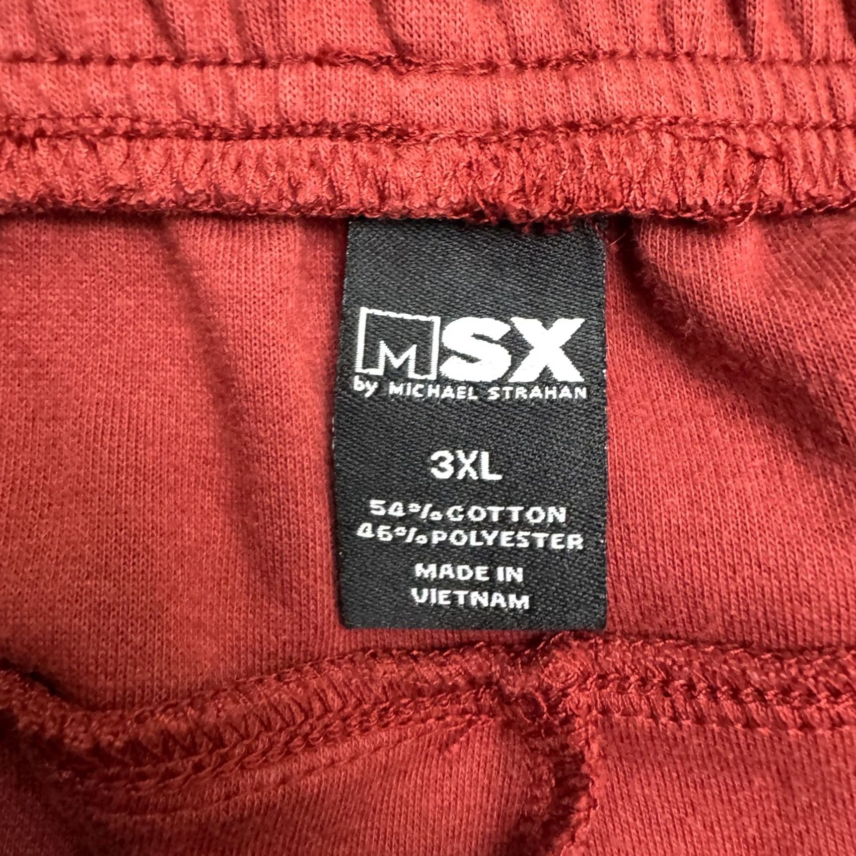 Vintage MSX Michael Strahan Fleece Sweat Shorts Mens 3XL Brown Athletic Activewear Size US 39 - 7 Thumbnail