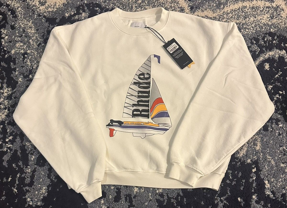 Rhude Rhude Catamaran Champion Crewneck Size US M / EU 48-50 / 2 - 3 Thumbnail