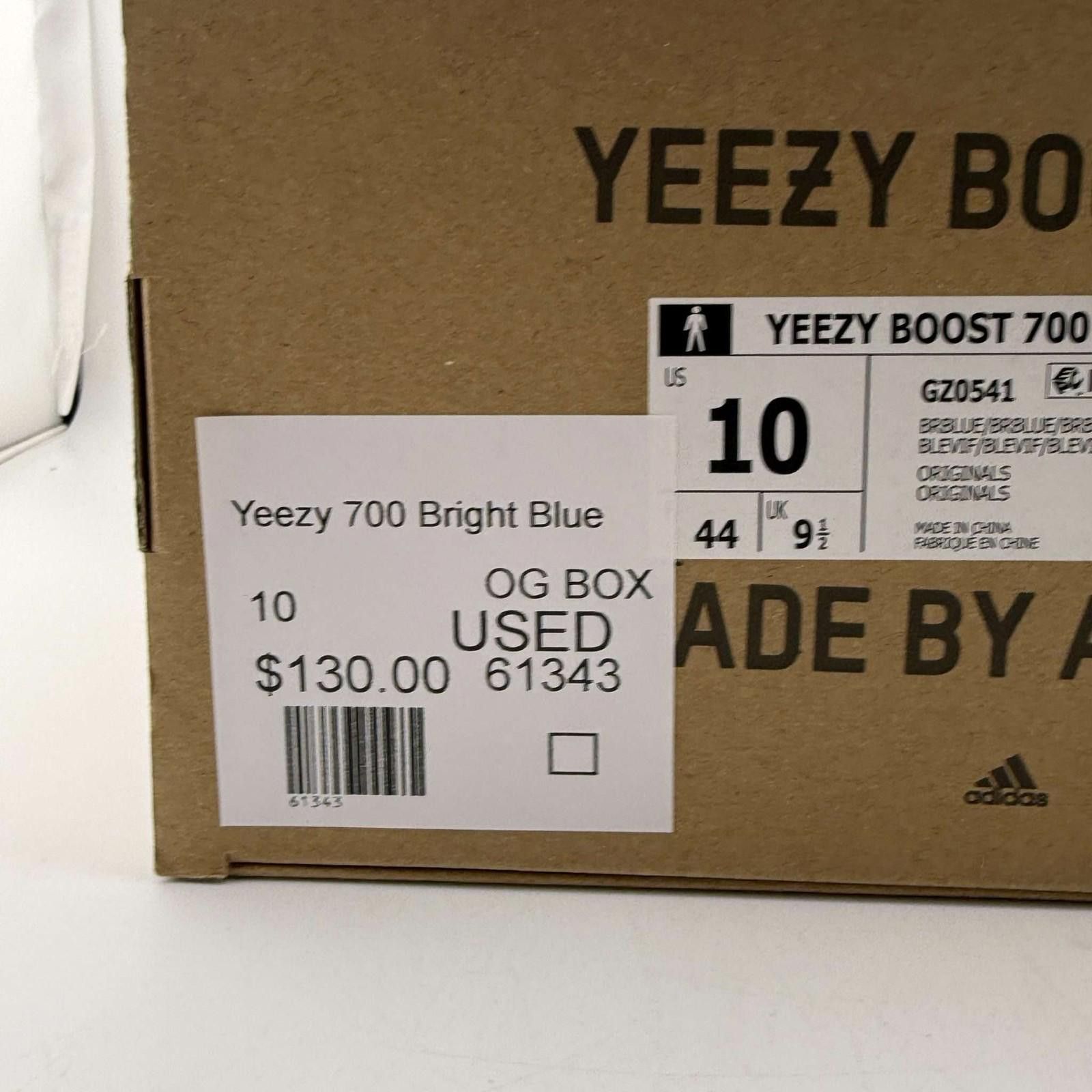 Adidas Yeezy Boost 700 Bright Blue US 10 Used with Box GZ0541 Size US 10 / EU 43 - 9 Thumbnail