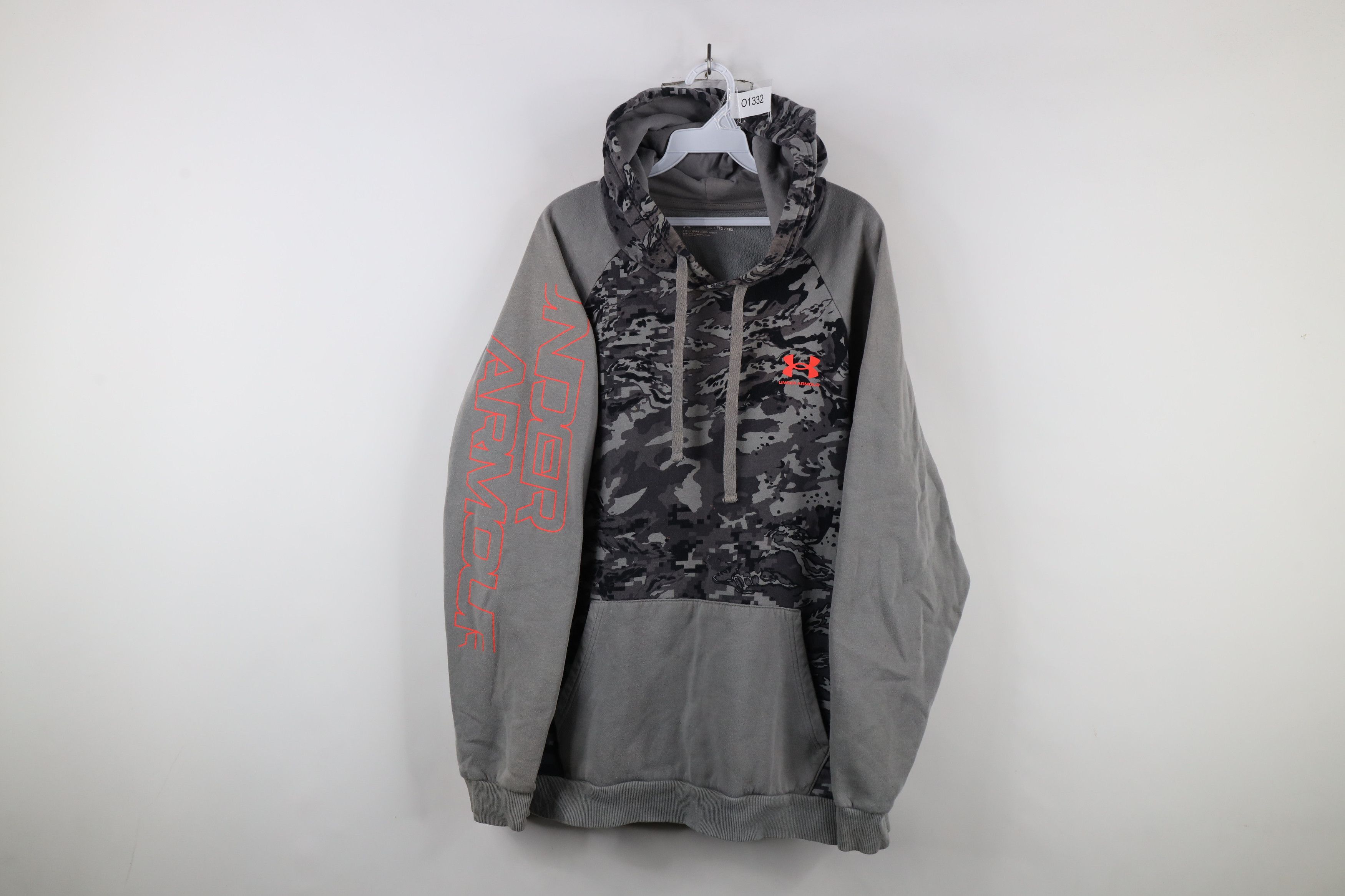Under Armour × Vintage Under Armour Distressed Spell Camouflage Hoodie Sweatshirt Size US XXL / EU 58 / 5 - 1 Thumbnail