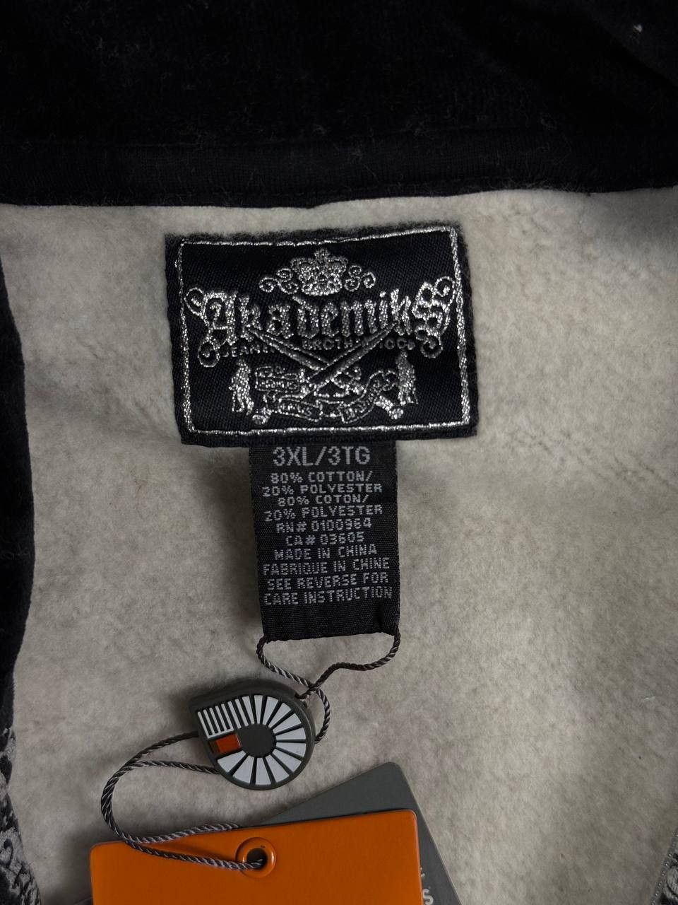 Akademiks Vintage Akademiks Y2K Gothic All Over Print Hoodie Hip Hop Size US XXL / EU 58 / 5 - 11 Thumbnail