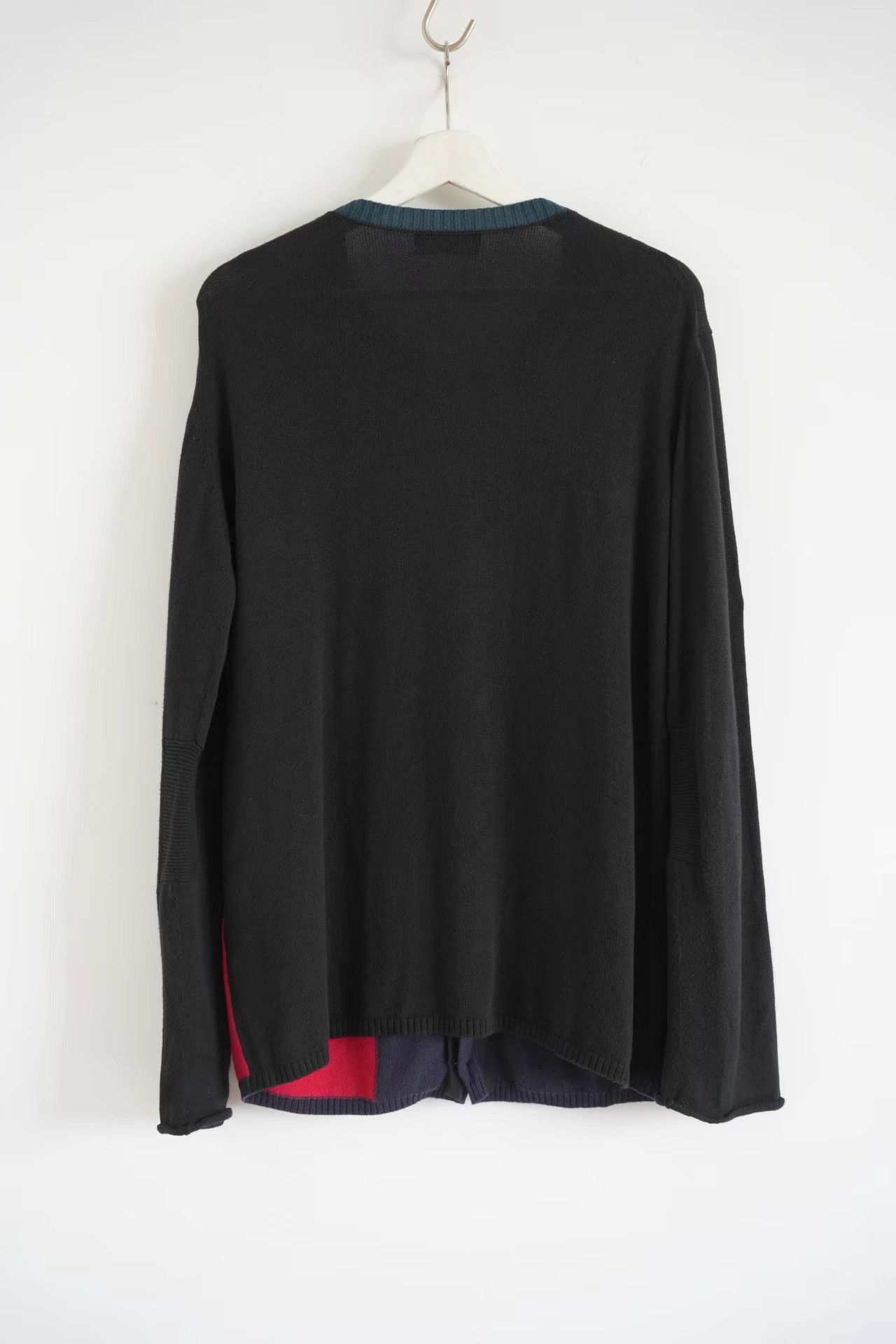 Yohji Yamamoto Yohji Yamamoto 11ss Color Block Knit Cardigan K4 Size US L / EU 52-54 / 3 - 2 Thumbnail