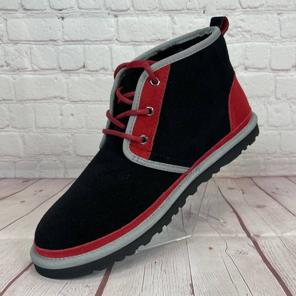Ugg Ugg Neumel Mashup Black Red Suede Chukka Boots Mens Size 9 Size US 9 / EU 42 - 4 Thumbnail