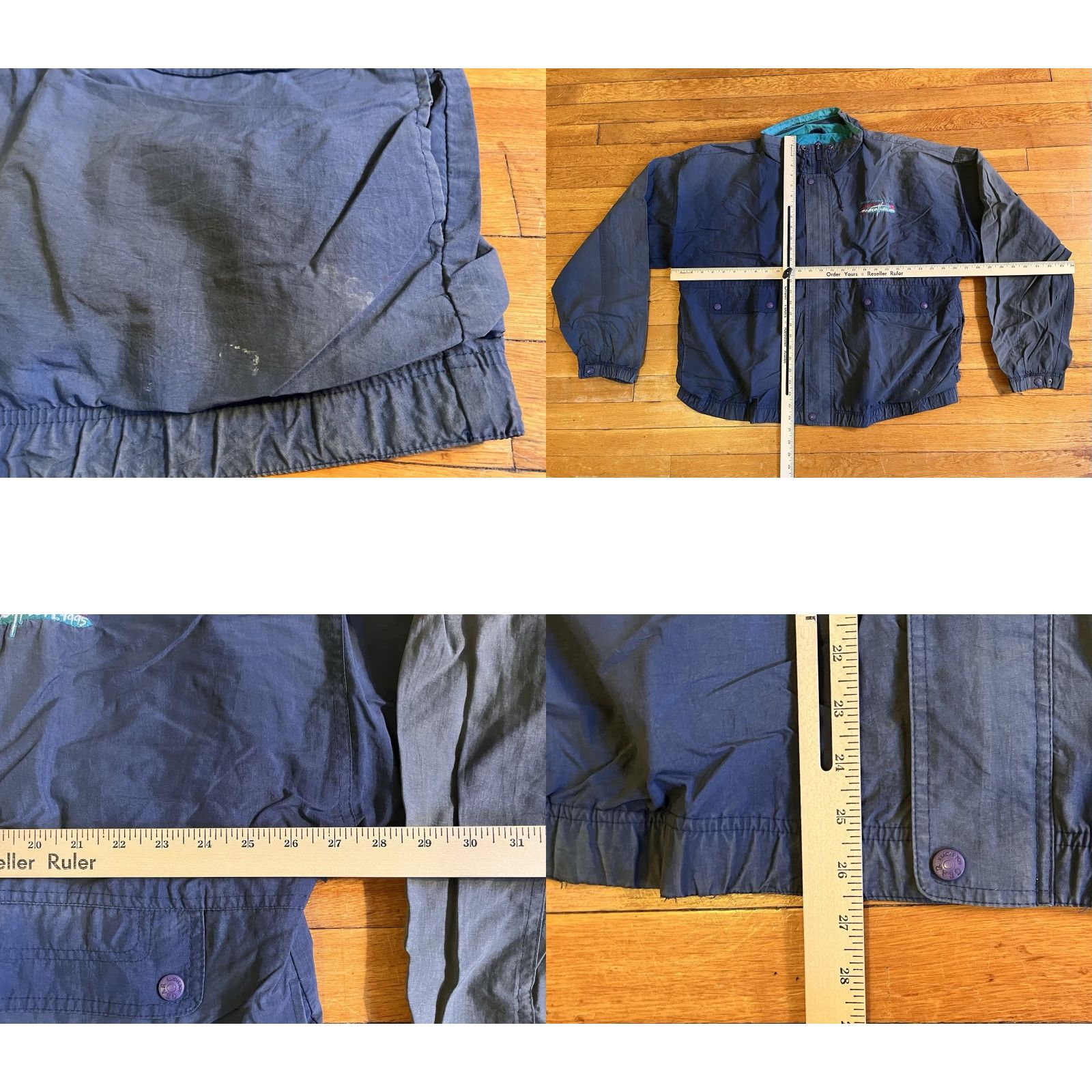 Vintage VINTAGE New York City Marathon 1995 Jacket Men's XL Blue Distressed 90s Size US XL / EU 56 / 4 - 10 Thumbnail