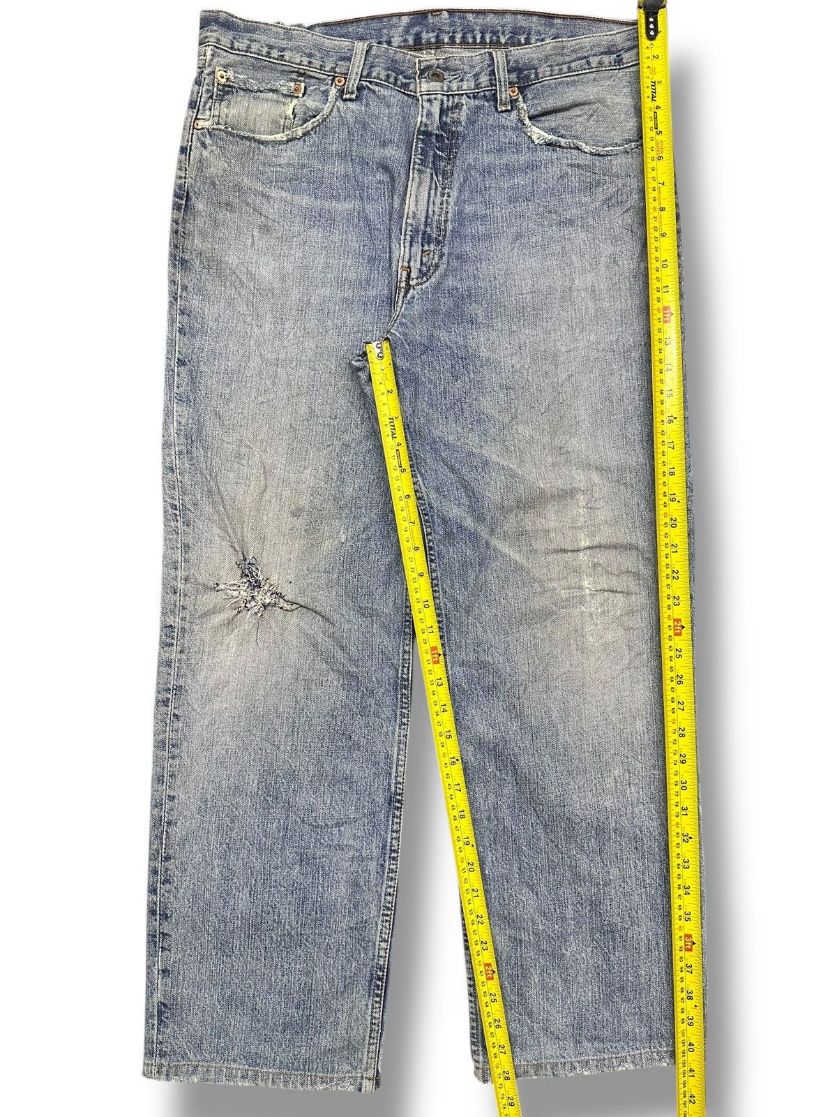 Levi's Vintage Levi’s 502 Distressed Straight Fit Denim Faded Wash Size US 36 / EU 52 - 18 Thumbnail