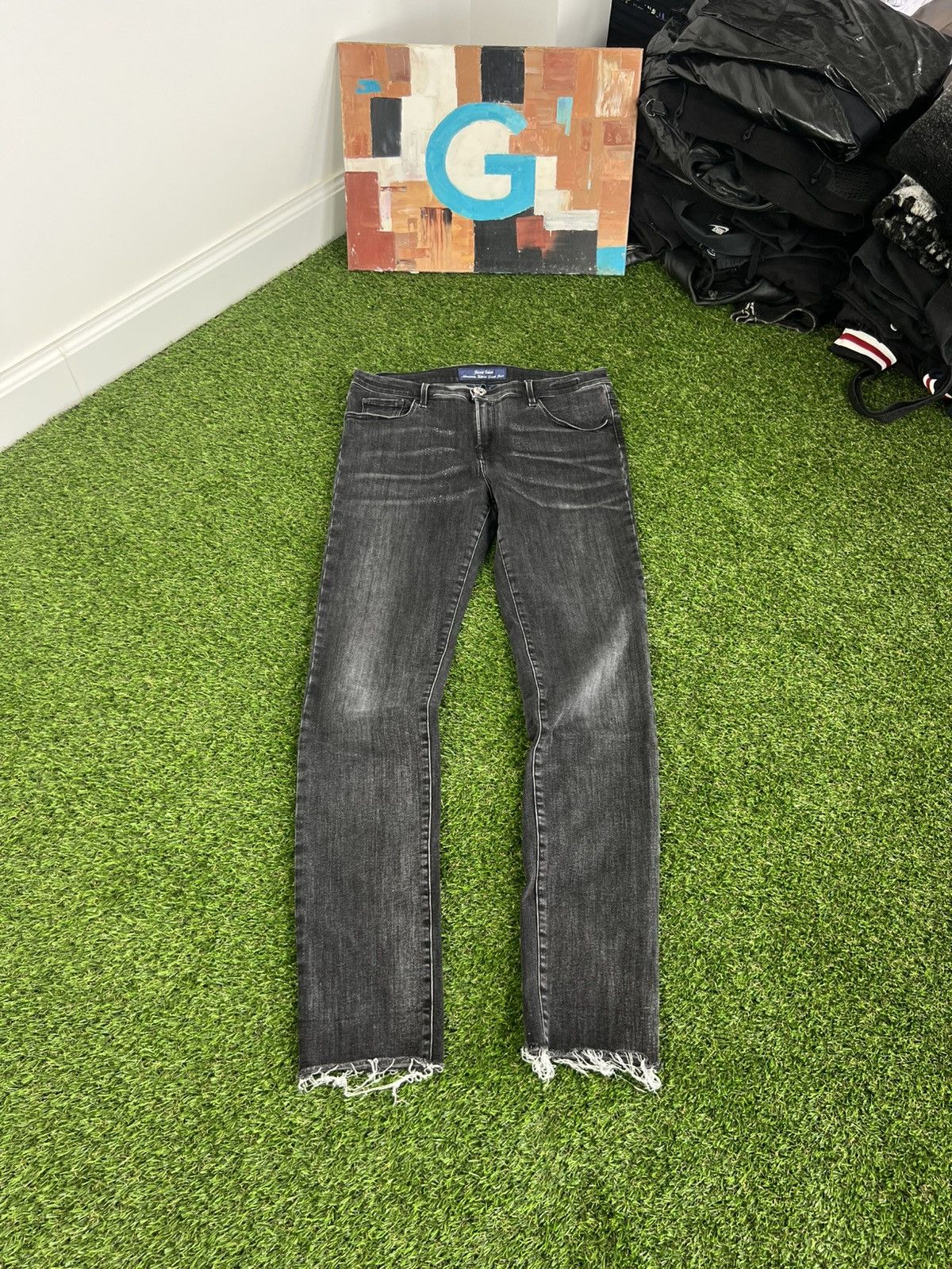 RARE Jacob Cohen Jeans Size 33 Grey Designer Made in Italy